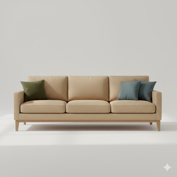 Modern Fabric Sofa – Beige